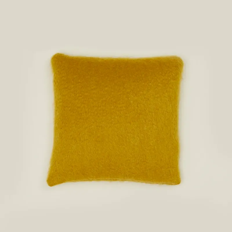 Mohair Pillow - Mustard show - Pillows